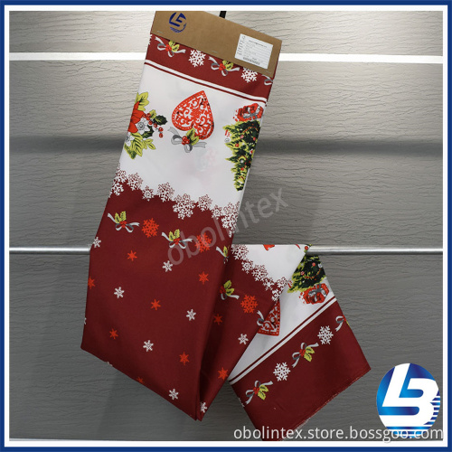 OBL20-H-003 Polyester Minimatte Tablecloth With Lovely Pattern